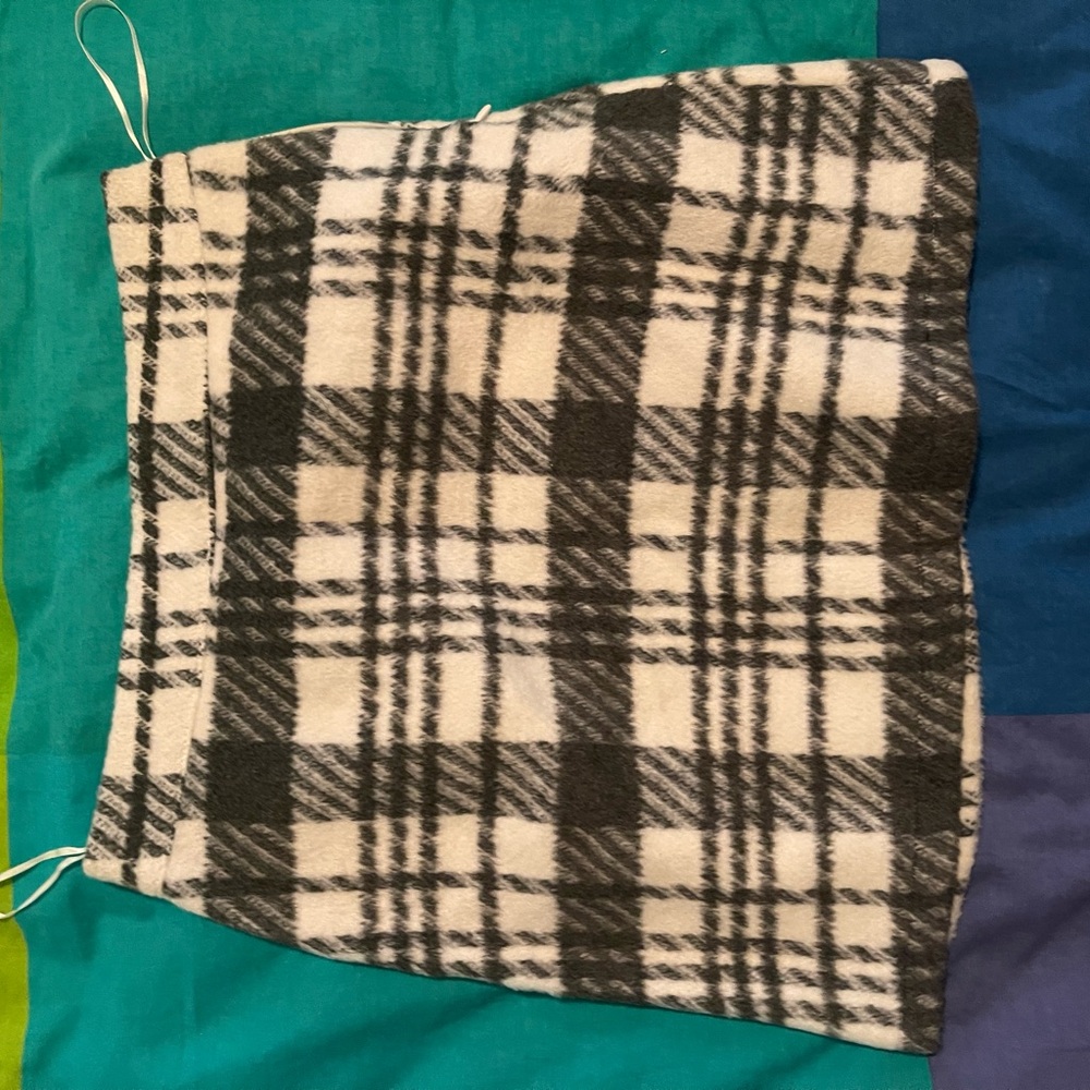 Primark Black and White Plaid Skirt